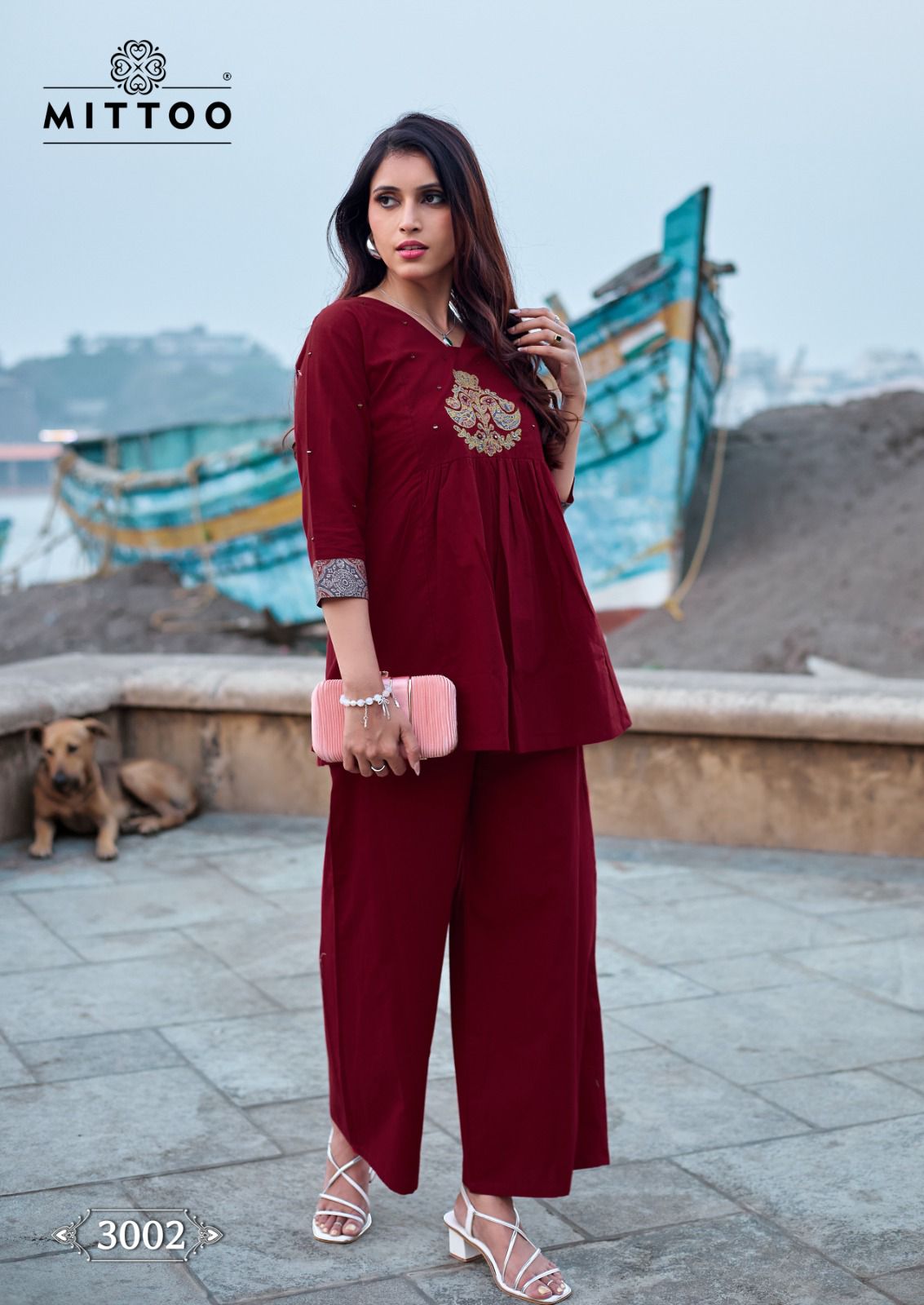 Cotton Candy Mittoo Dhabu Cotton Co Ord Set Wholesale Rate