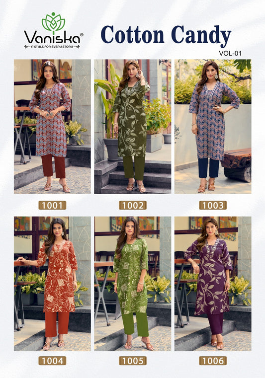 Cotton Candy Vol 1 Vaniska Co Ord Set Wholesale