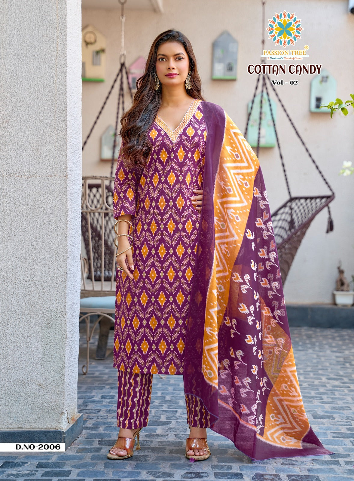 Cotton Candy Vol 2 Passion Tree Readymade Pant Style Suits Wholesaler Ahmedabad
