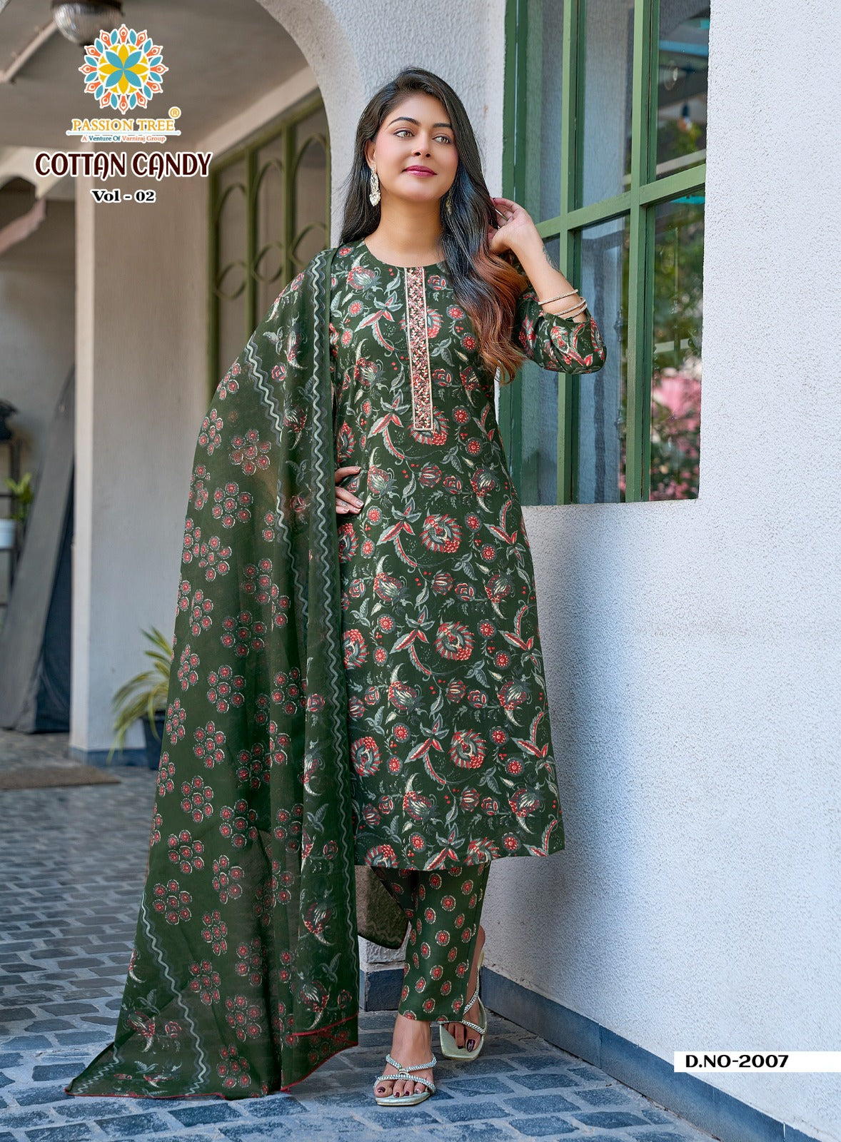 Cotton Candy Vol 2 Passion Tree Readymade Pant Style Suits Wholesaler Ahmedabad