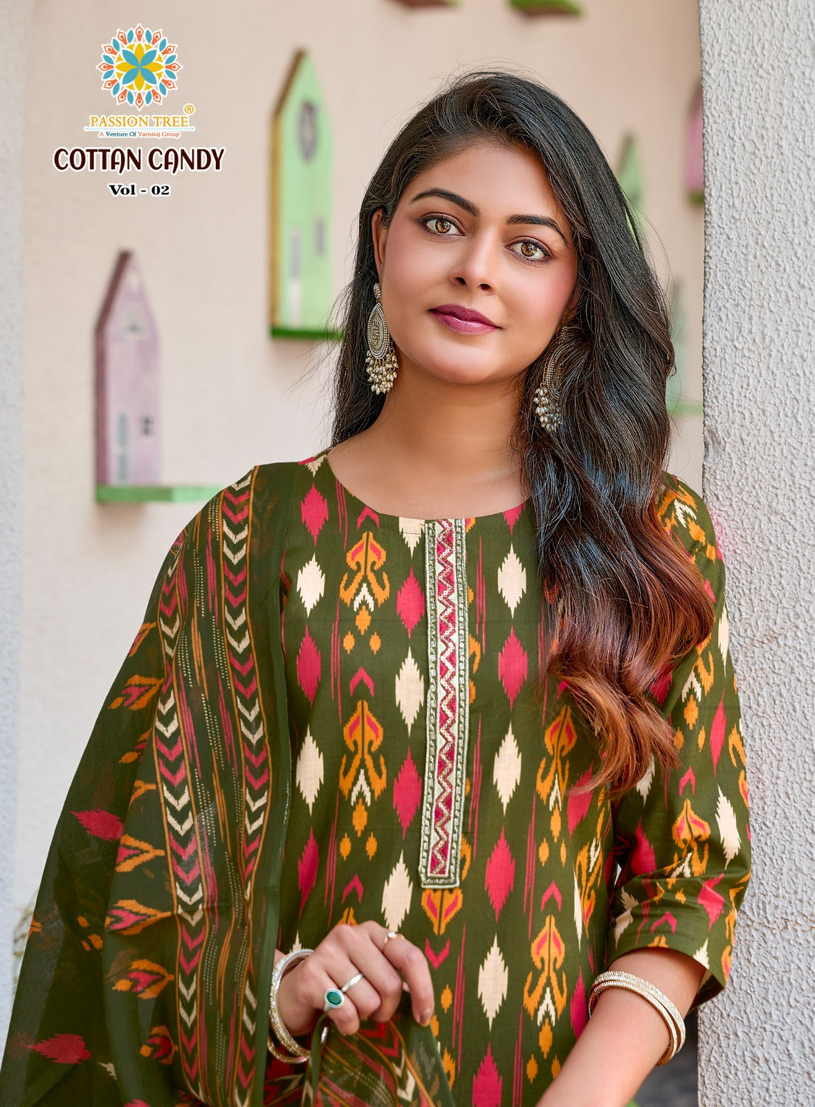 Cotton Candy Vol 2 Passion Tree Readymade Pant Style Suits Wholesaler Ahmedabad