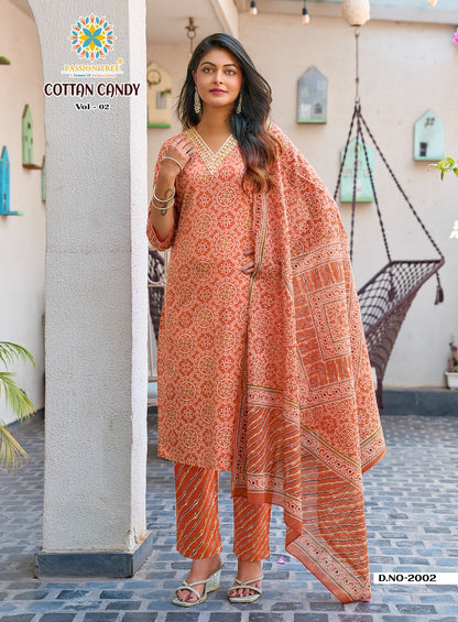 Cotton Candy Vol 2 Passion Tree Readymade Pant Style Suits Wholesaler Ahmedabad