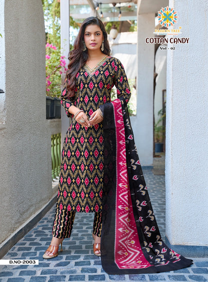 Cotton Candy Vol 2 Passion Tree Readymade Pant Style Suits Wholesaler Ahmedabad