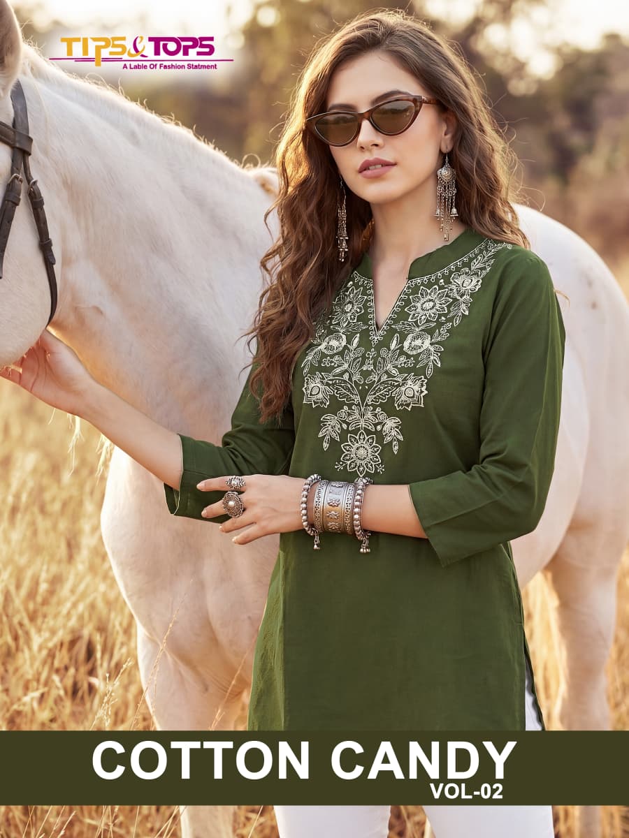Cotton Candy Vol 2 Tips Tops Cotton Short Kurtis Wholesale Price