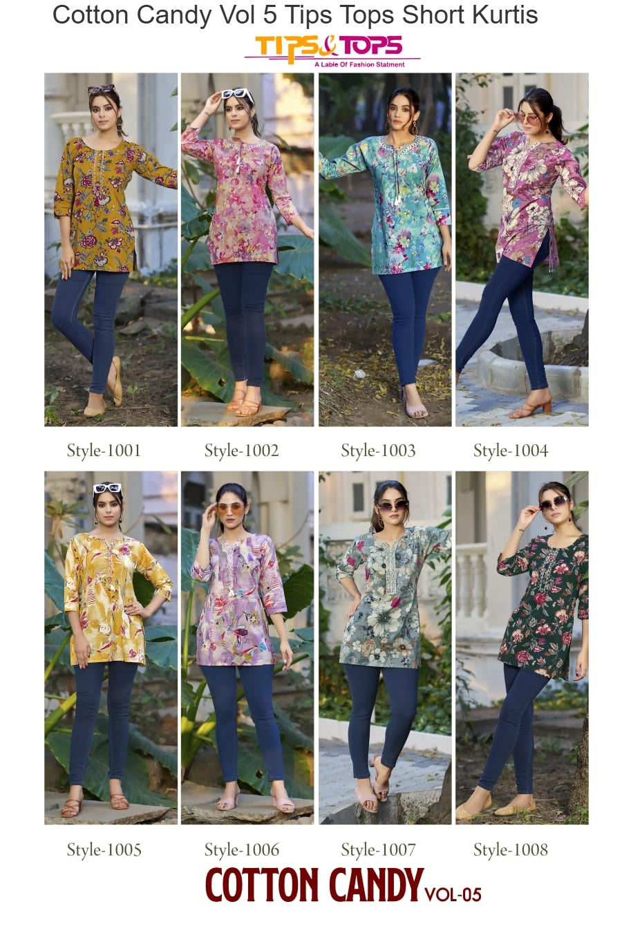 Cotton Candy Vol 5 Tips Tops Cotton Short Kurtis Wholesaler India