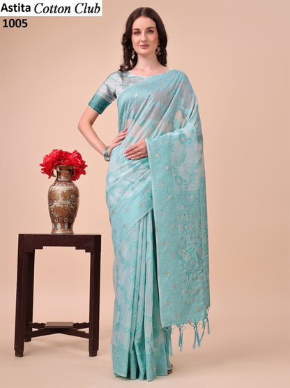 Cotton Club 1001-1005 Astita Sarees Wholesale Rate