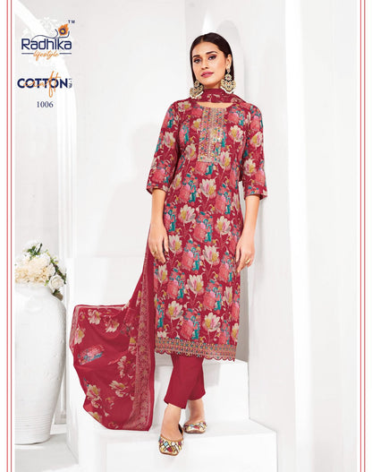 Cotton Craft Vol 1 Radhika Lifestyle Readymade Pant Style Suits Manufacturer India