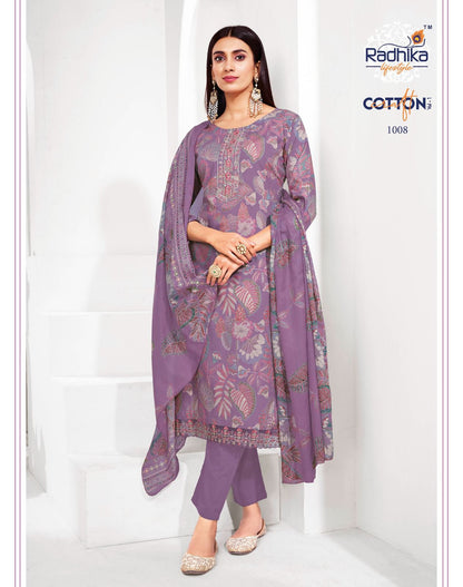 Cotton Craft Vol 1 Radhika Lifestyle Readymade Pant Style Suits Manufacturer India