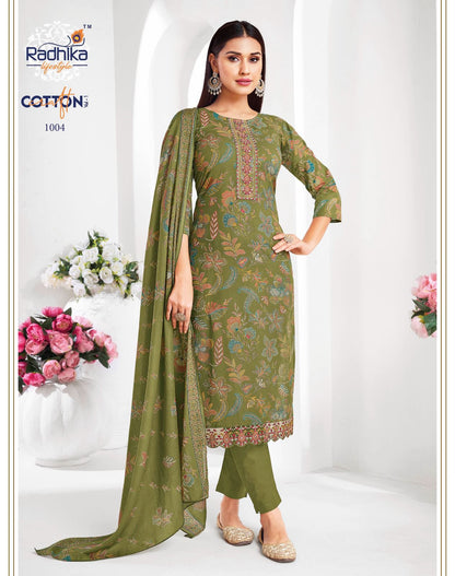 Cotton Craft Vol 1 Radhika Lifestyle Readymade Pant Style Suits Manufacturer India