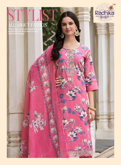 Cotton Craft Vol 2 Radhika Lifestyle Readymade Pant Style Suits Wholesaler India