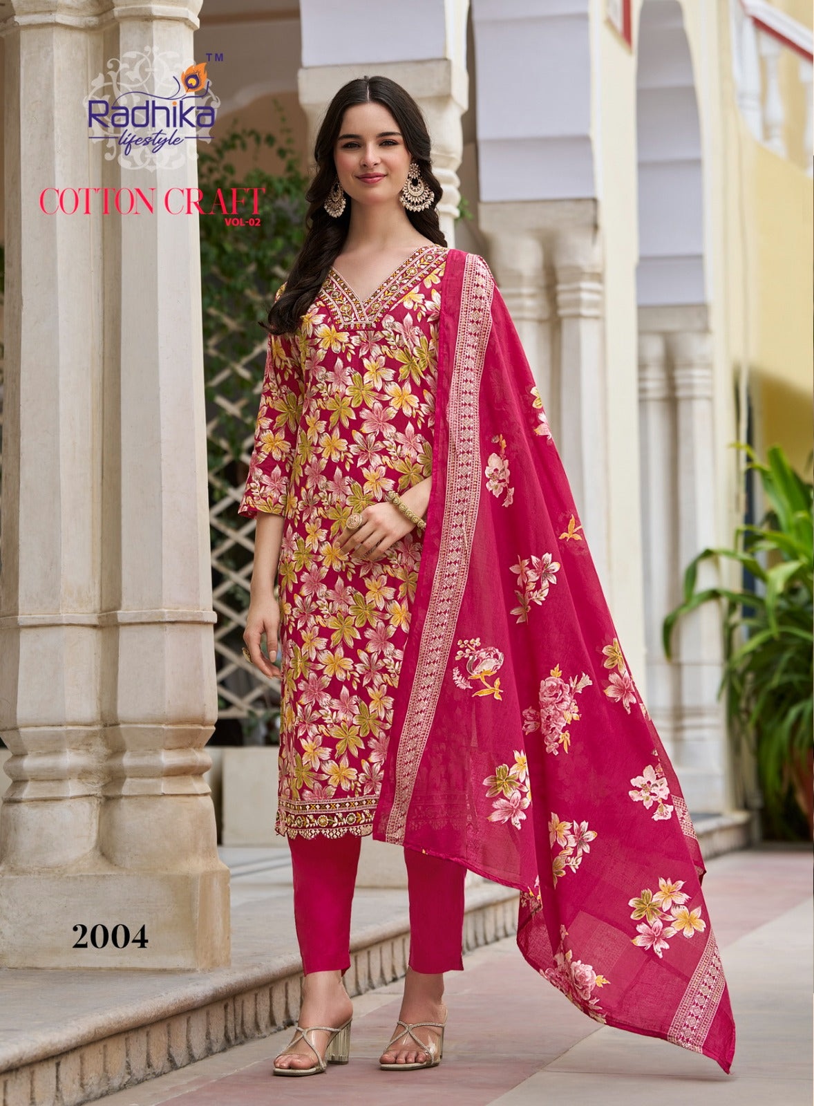 Cotton Craft Vol 2 Radhika Lifestyle Readymade Pant Style Suits Wholesaler India