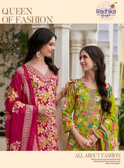 Cotton Craft Vol 2 Radhika Lifestyle Readymade Pant Style Suits Wholesaler India