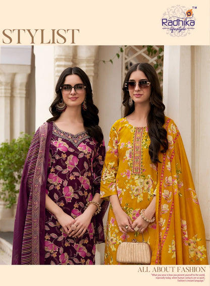 Cotton Craft Vol 2 Radhika Lifestyle Readymade Pant Style Suits Wholesaler India