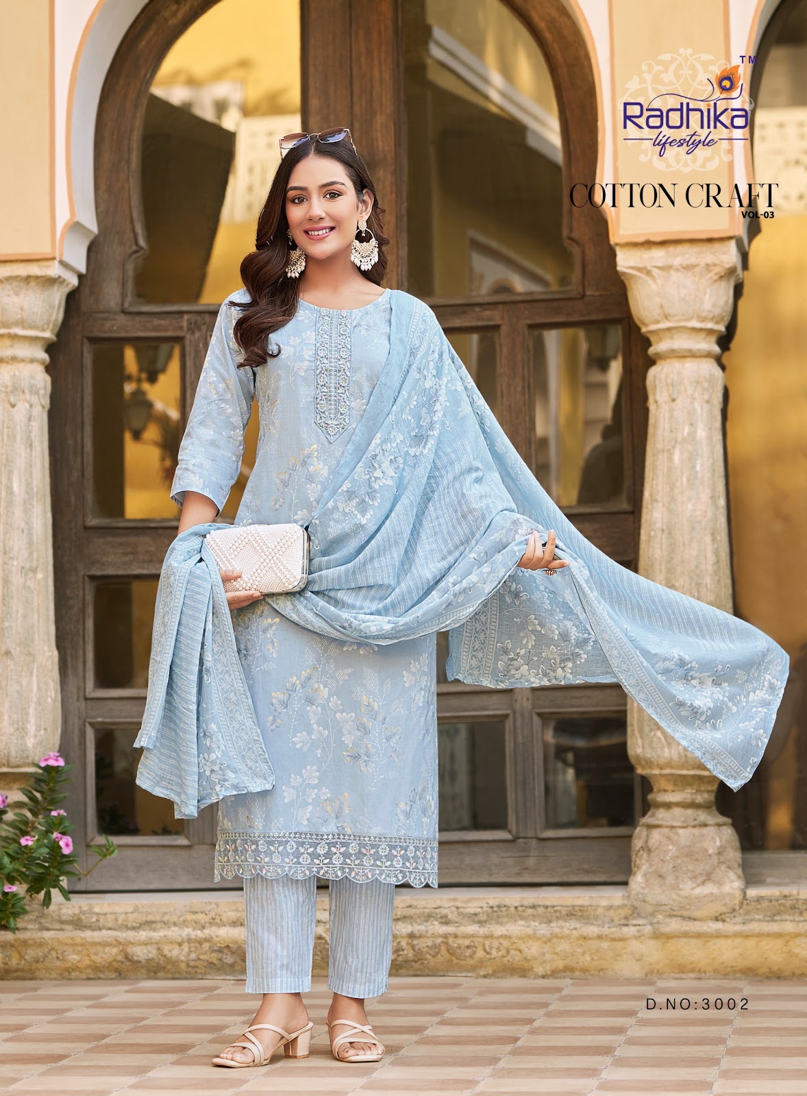 Cotton Craft Vol 3 Radhika Lifestyle Readymade Pant Style Suits Wholesaler Ahmedabad