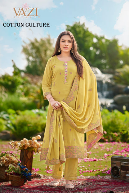 Cotton Culture Vazi Fashion Readymade Pant Style Suits Wholesale Price