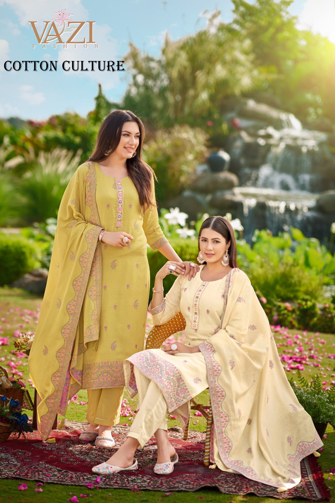 Cotton Culture Vazi Fashion Readymade Pant Style Suits Wholesale Price