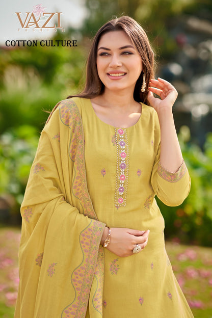 Cotton Culture Vazi Fashion Readymade Pant Style Suits Wholesale Price