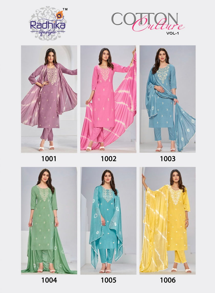 Cotton Culture Vol 1 Radhika Lifestyle Readymade Pant Style Suits
