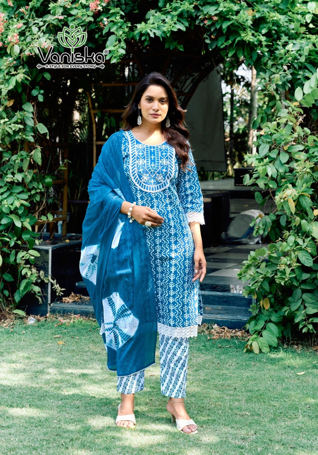 Cotton Culture Vol 1 Vaniska Batik Readymade Pant Style Suits Manufacturer Gujarat