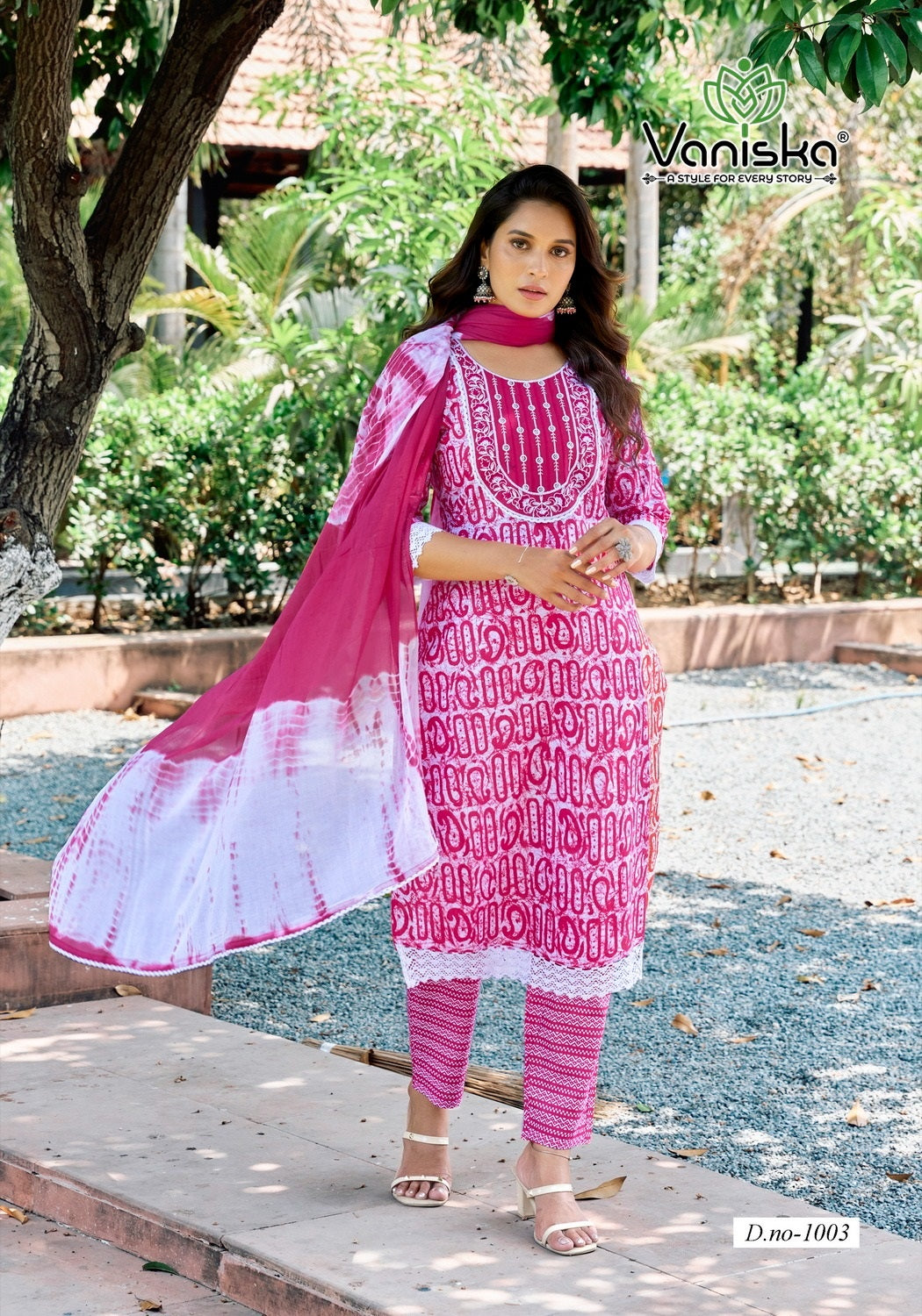 Cotton Culture Vol 1 Vaniska Batik Readymade Pant Style Suits Manufacturer Gujarat