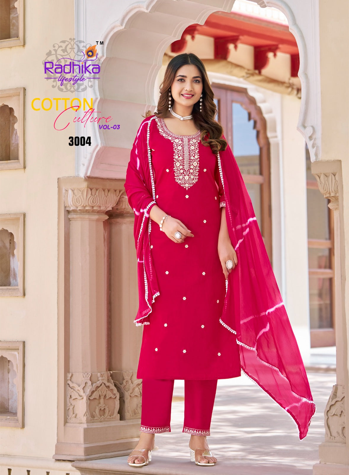 Cotton Culture Vol 3 Radhika Lifestyle Readymade Pant Style Suits Exporter India