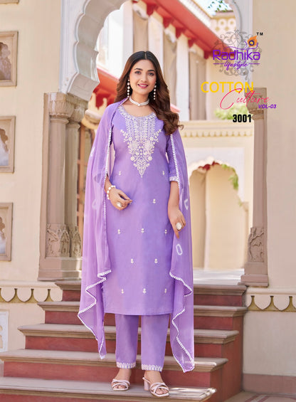 Cotton Culture Vol 3 Radhika Lifestyle Readymade Pant Style Suits Exporter India