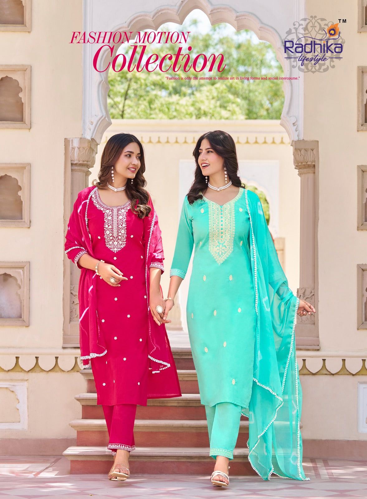 Cotton Culture Vol 3 Radhika Lifestyle Readymade Pant Style Suits Exporter India