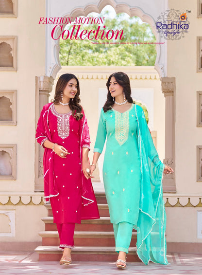 Cotton Culture Vol 3 Radhika Lifestyle Readymade Pant Style Suits Exporter India