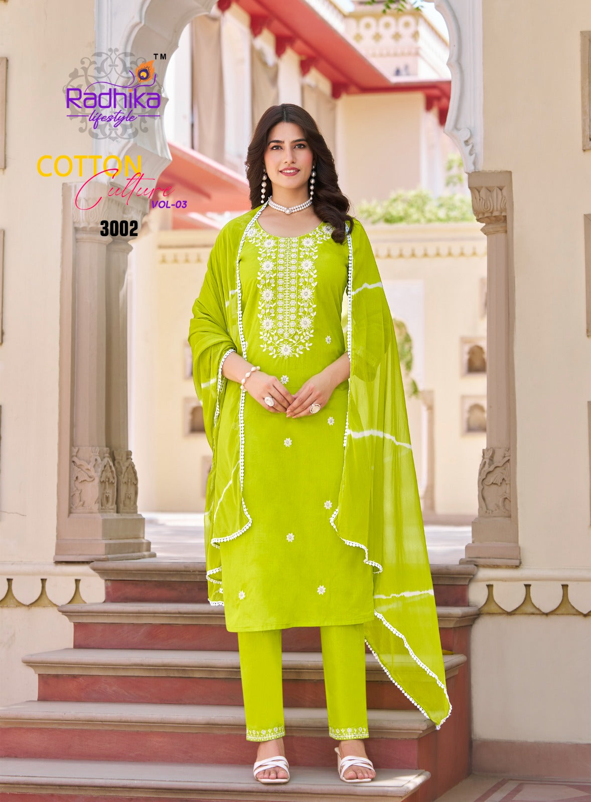 Cotton Culture Vol 3 Radhika Lifestyle Readymade Pant Style Suits Exporter India