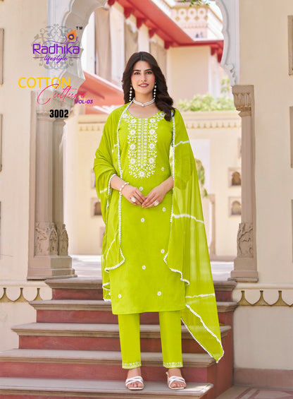 Cotton Culture Vol 3 Radhika Lifestyle Readymade Pant Style Suits Exporter India