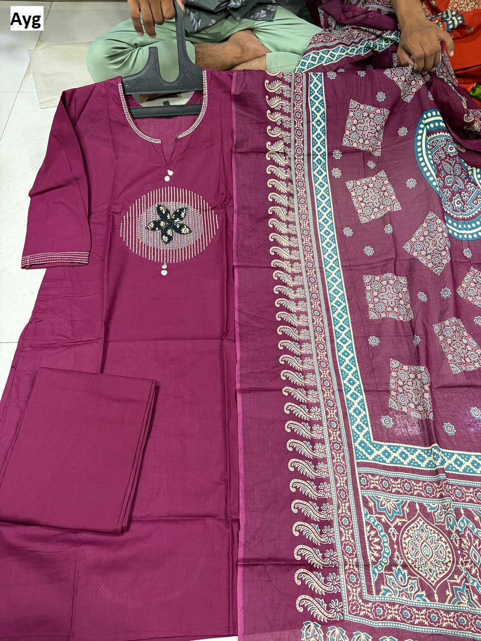 Cotton Dhabu 1610 Ayg Readymade Pant Style Suits Wholesaler Gujarat