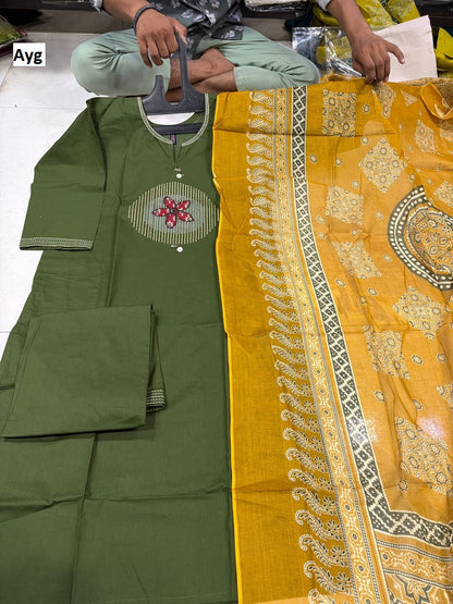 Cotton Dhabu 1610 Ayg Readymade Pant Style Suits Wholesaler Gujarat