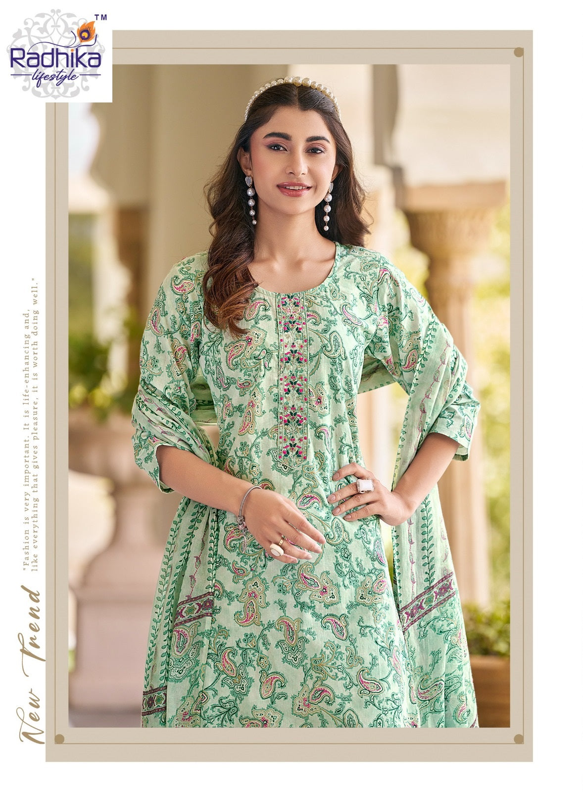 Cotton Fab Vol 5 Radhika Lifestyle Readymade Pant Style Suits Wholesale Price