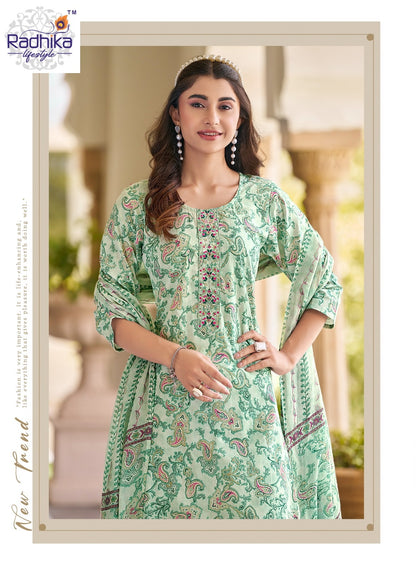 Cotton Fab Vol 5 Radhika Lifestyle Readymade Pant Style Suits Wholesale Price