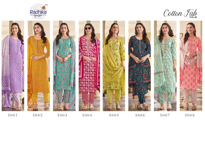 Cotton Fab Vol 5 Radhika Lifestyle Readymade Pant Style Suits Wholesale Price
