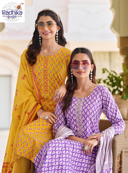 Cotton Fab Vol 5 Radhika Lifestyle Readymade Pant Style Suits Wholesale Price