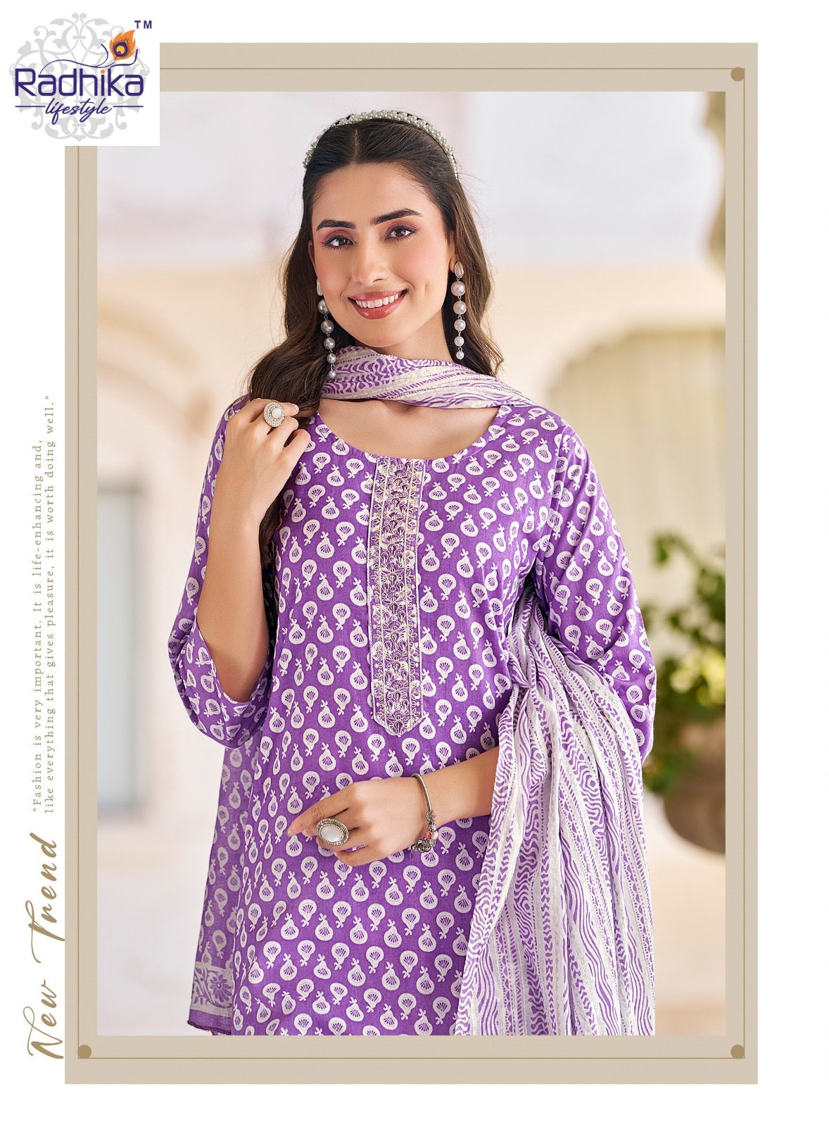 Cotton Fab Vol 5 Radhika Lifestyle Readymade Pant Style Suits Wholesale Price