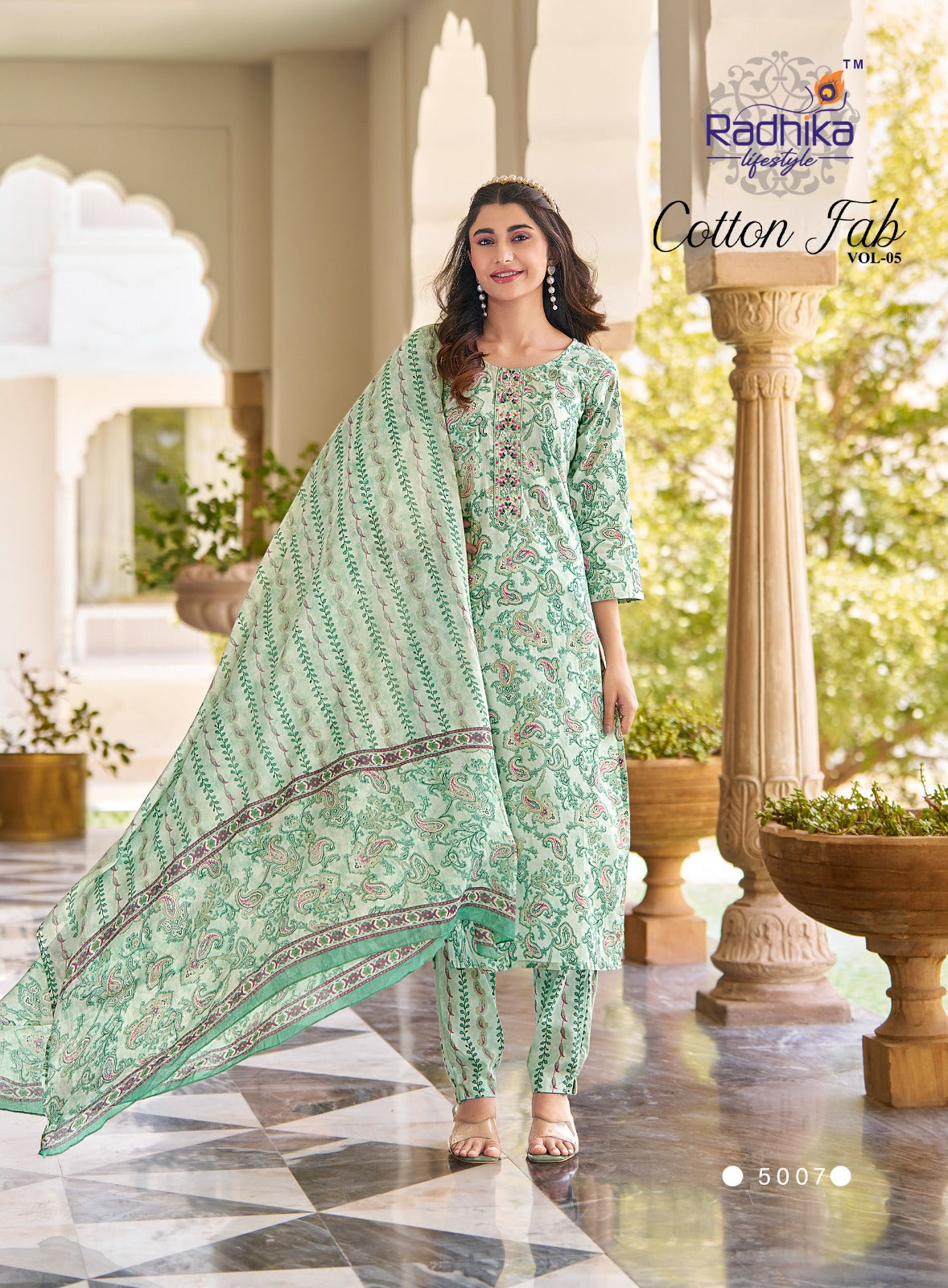 Cotton Fab Vol 5 Radhika Lifestyle Readymade Pant Style Suits Wholesale Price