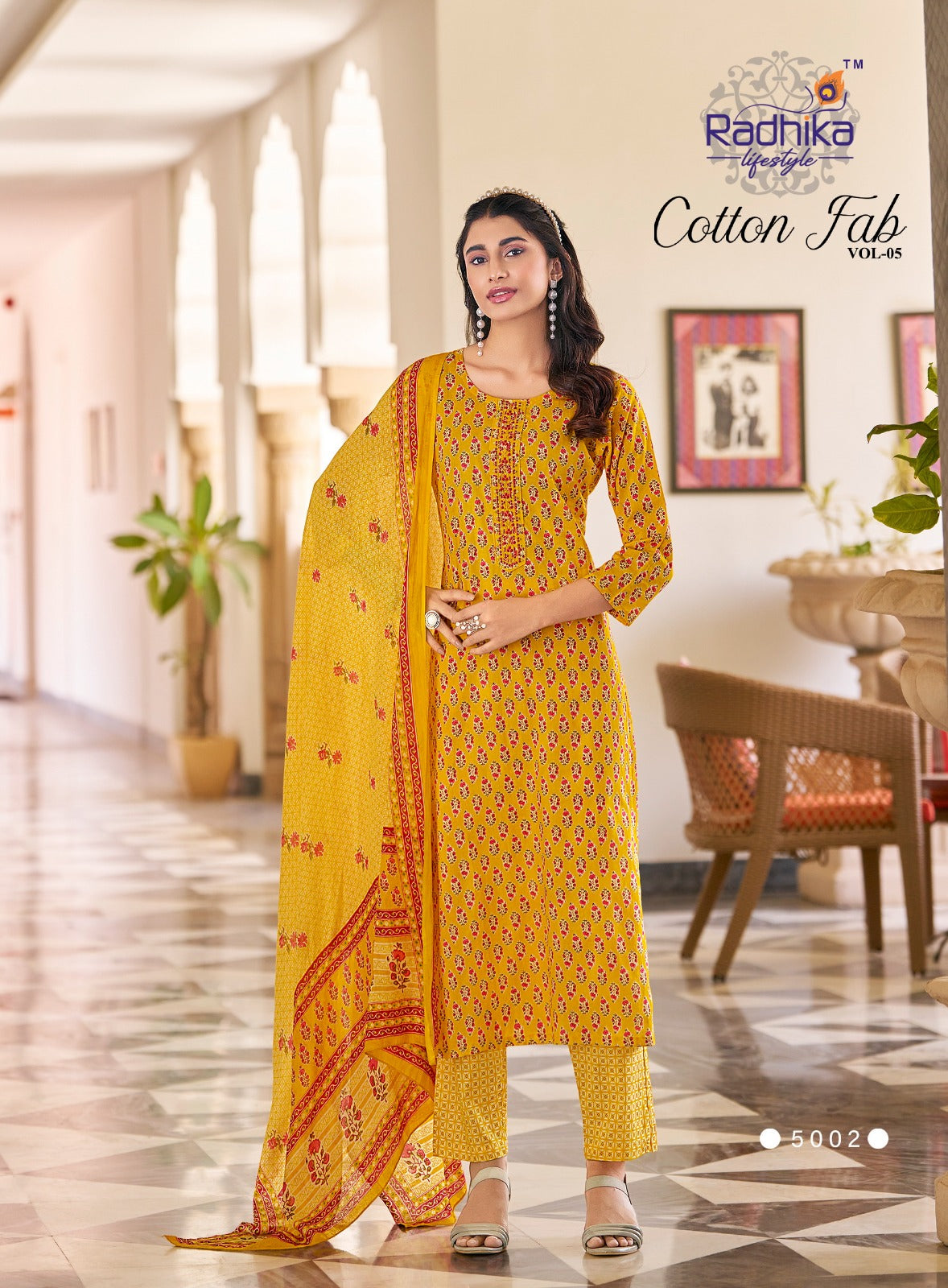 Cotton Fab Vol 5 Radhika Lifestyle Readymade Pant Style Suits Wholesale Price