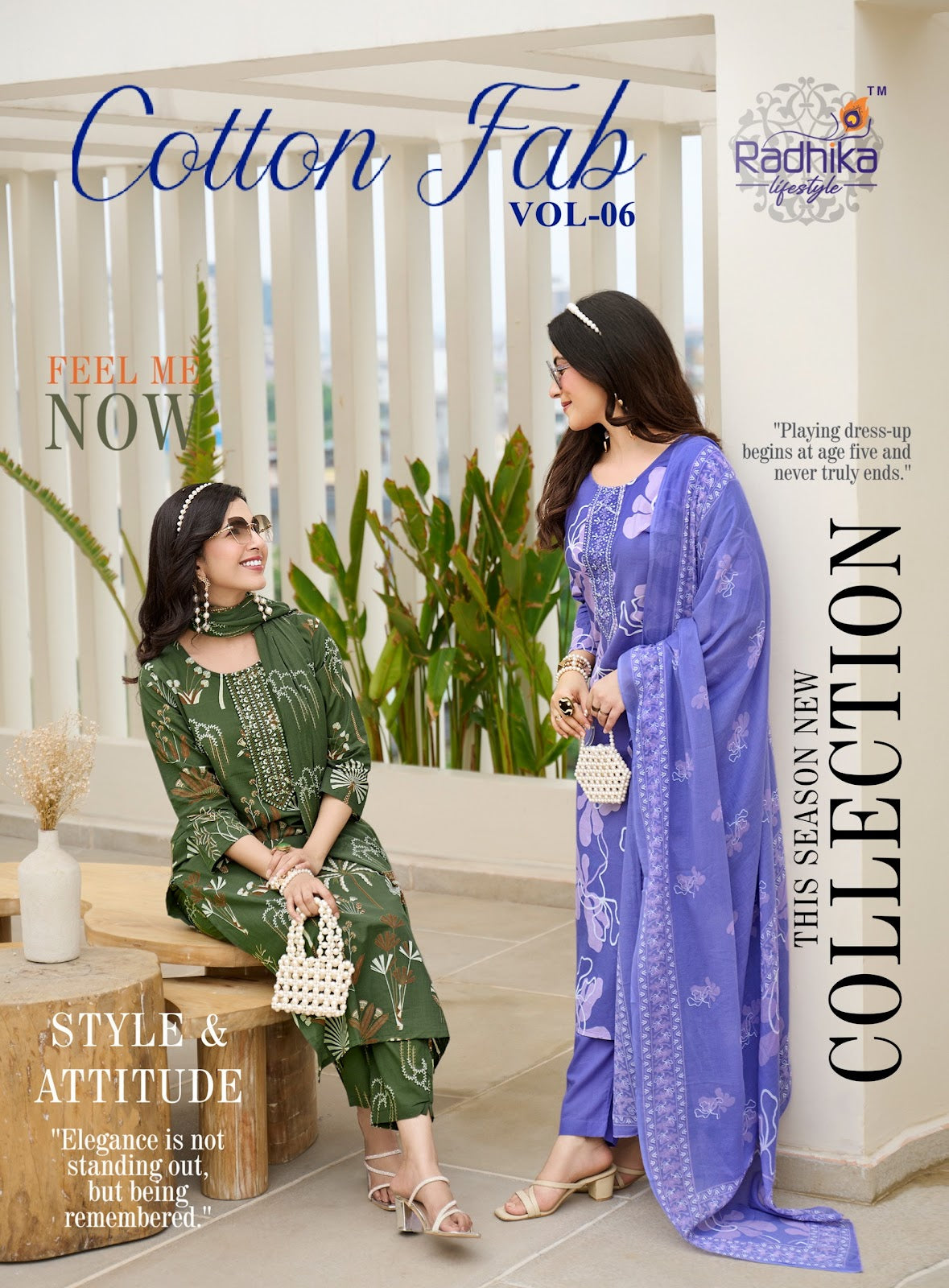 Cotton Fab Vol 6 Radhika Lifestyle Readymade Pant Style Suits Manufacturer