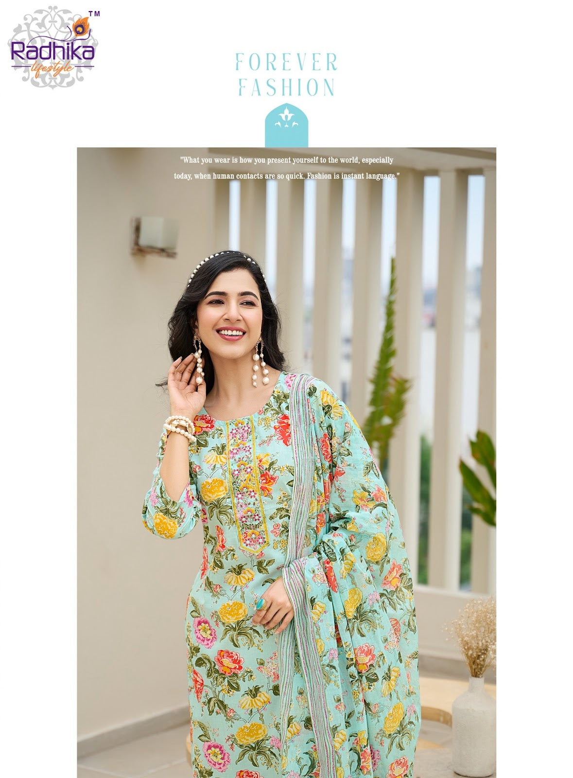 Cotton Fab Vol 6 Radhika Lifestyle Readymade Pant Style Suits Manufacturer