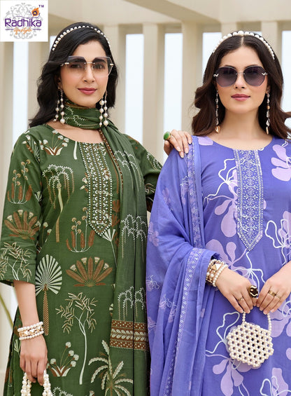 Cotton Fab Vol 6 Radhika Lifestyle Readymade Pant Style Suits Manufacturer