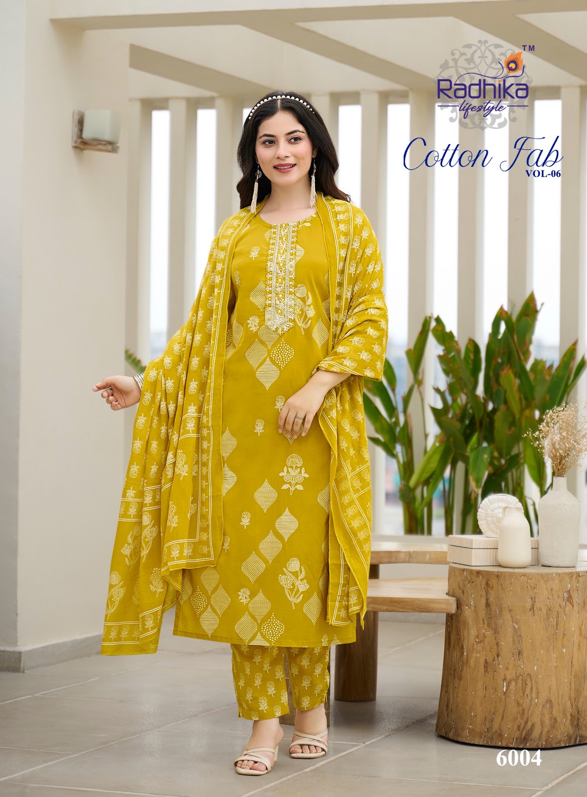 Cotton Fab Vol 6 Radhika Lifestyle Readymade Pant Style Suits Manufacturer