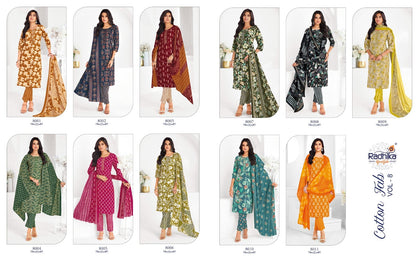 Cotton Fab Vol 8 Radhika Lifestyle Readymade Pant Style Suits Manufacturer Gujarat