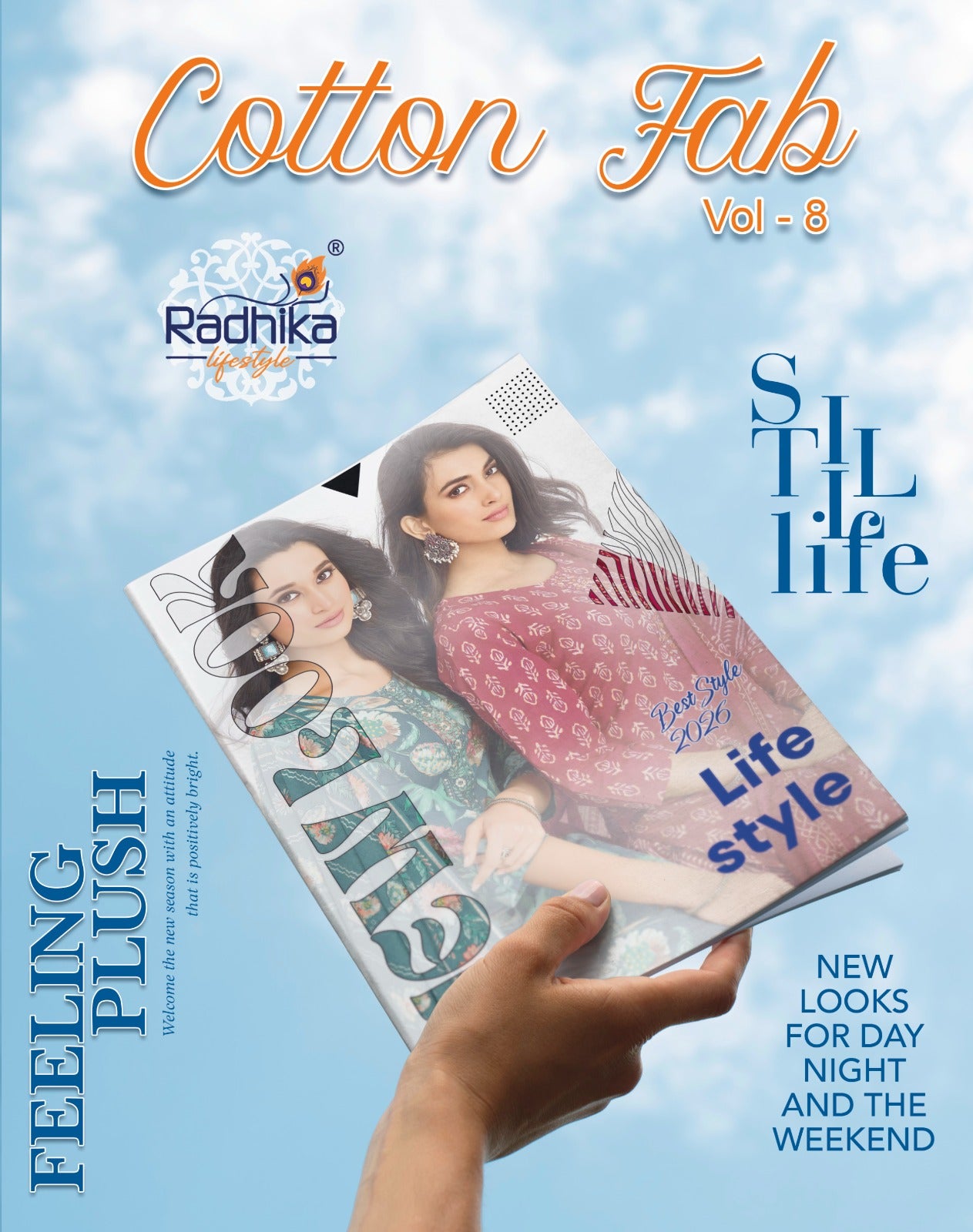 Cotton Fab Vol 8 Radhika Lifestyle Readymade Pant Style Suits Manufacturer Gujarat