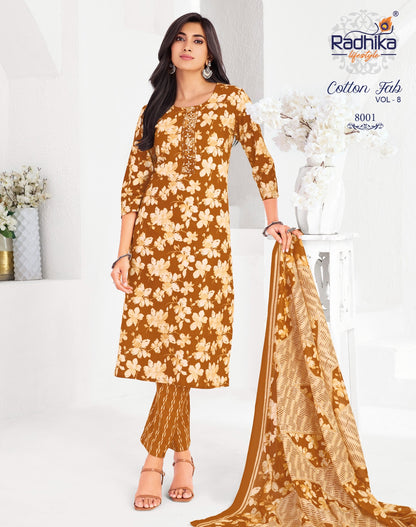 Cotton Fab Vol 8 Radhika Lifestyle Readymade Pant Style Suits Manufacturer Gujarat