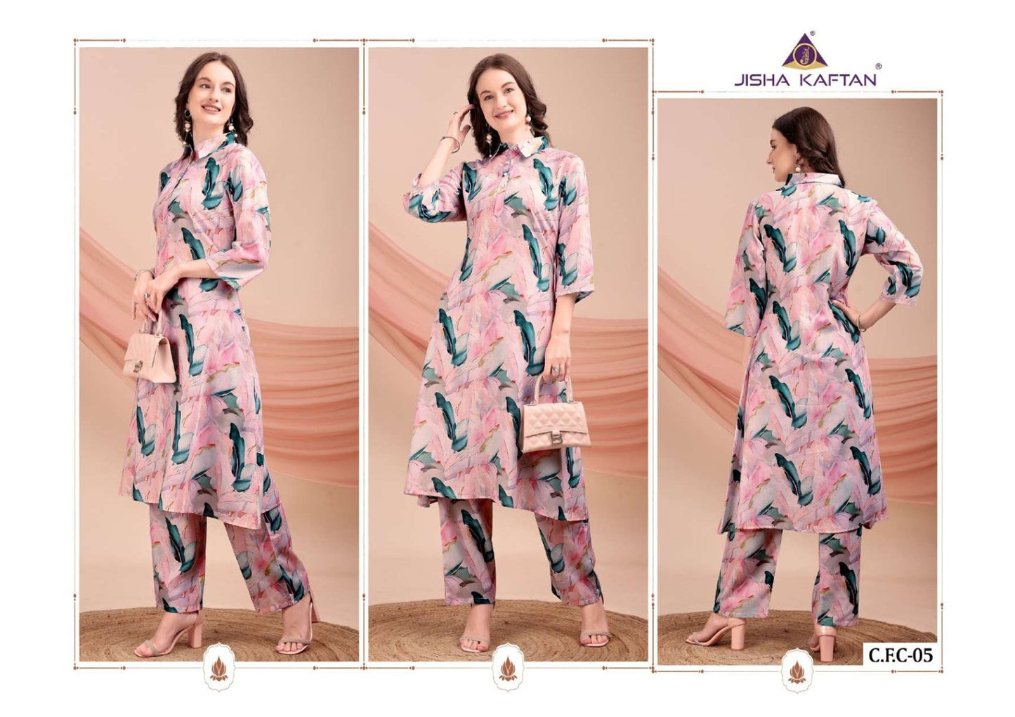Cotton Feel Vol 1 Jisha Jelite Poly Co Ord Set Manufacturer Gujarat