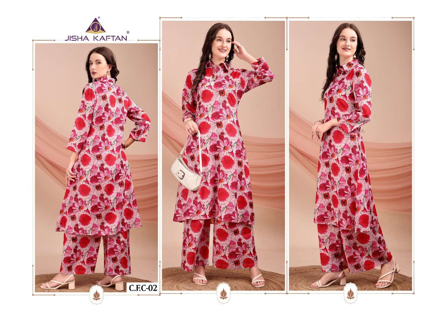 Cotton Feel Vol 1 Jisha Jelite Poly Co Ord Set Manufacturer Gujarat
