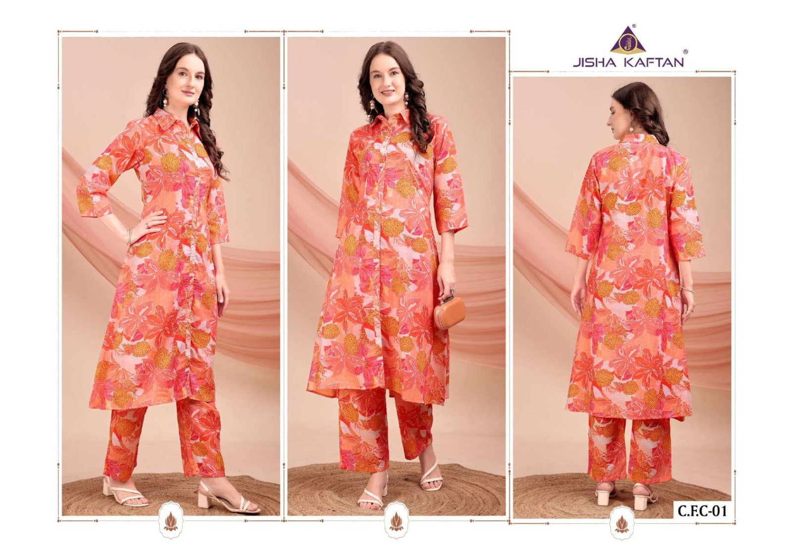 Cotton Feel Vol 1 Jisha Jelite Poly Co Ord Set Manufacturer Gujarat