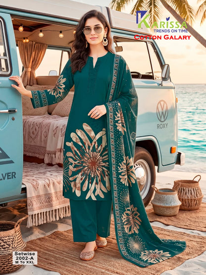 Cotton Galary Karissa Readymade Pant Style Suits Exporter India